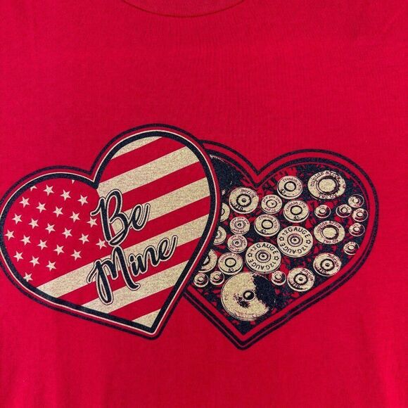 Grunt Style Valentines Shirt Mens XL Red Tee Patriotic Love Outdoor Military Run - Picture 2 of 12